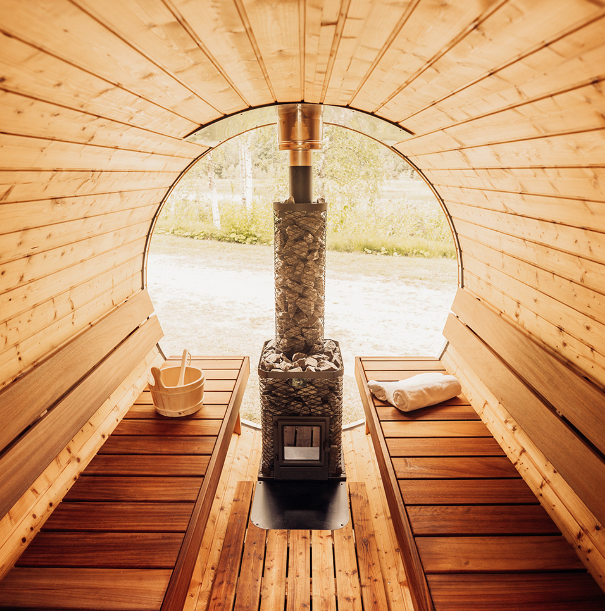 Arctic Finland House | Barrel Sauna Uno Long