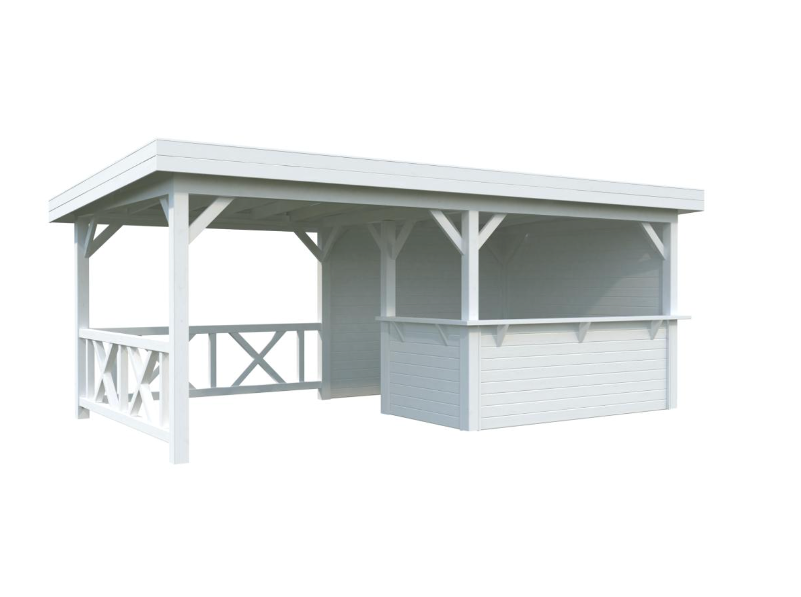 Palmako | Lenna 310 (19'3" x 9'10" | 179 sq.ft.) Garden Bar With Canopy