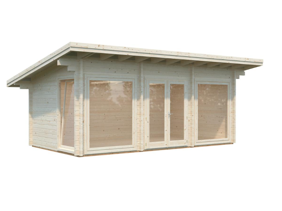 Palmako | Heidi M (21'0" x 11'10" | 212 sq.ft. | 2.8") Modern All-Season Log Garden House