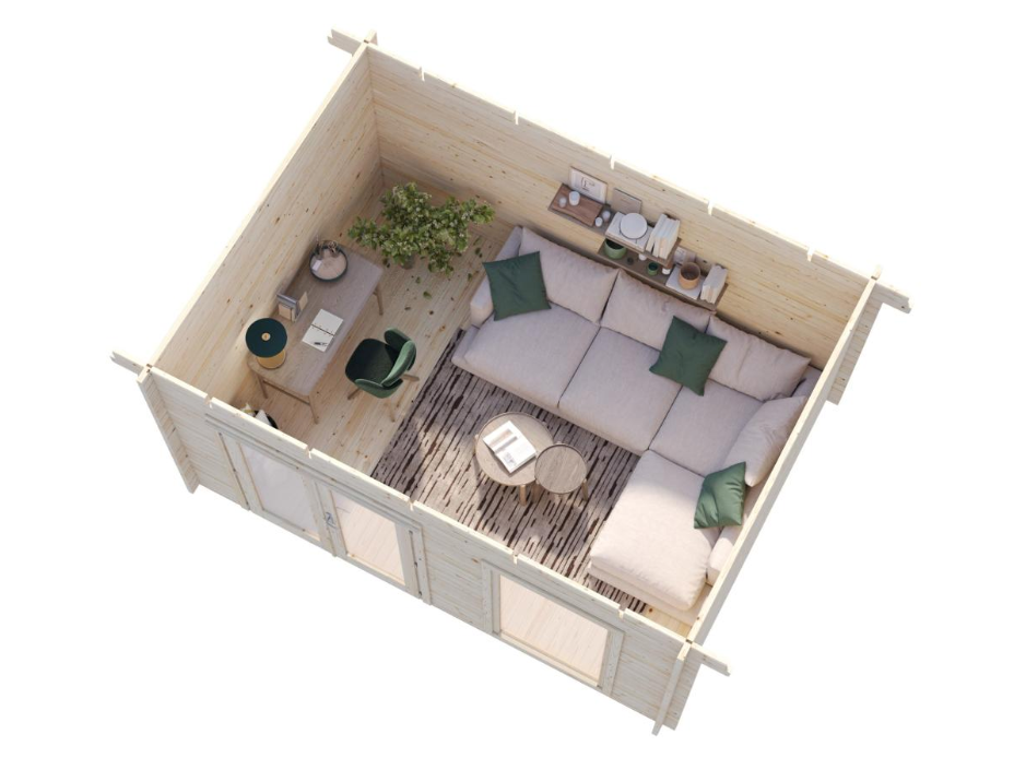 Palmako | Heidi S (14'1" x 10'6" | 125.9 sq.ft. | 1.7″) Modern Light Garden Room
