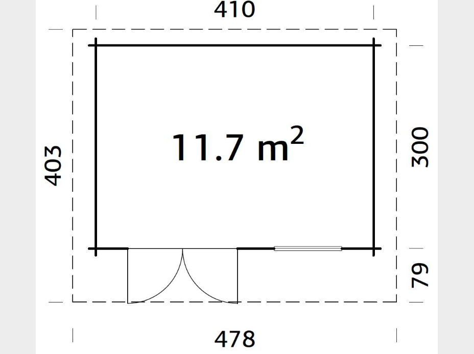 Palmako | Heidi S (14'1" x 10'6" | 125.9 sq.ft. | 1.7″) Modern Light Garden Room