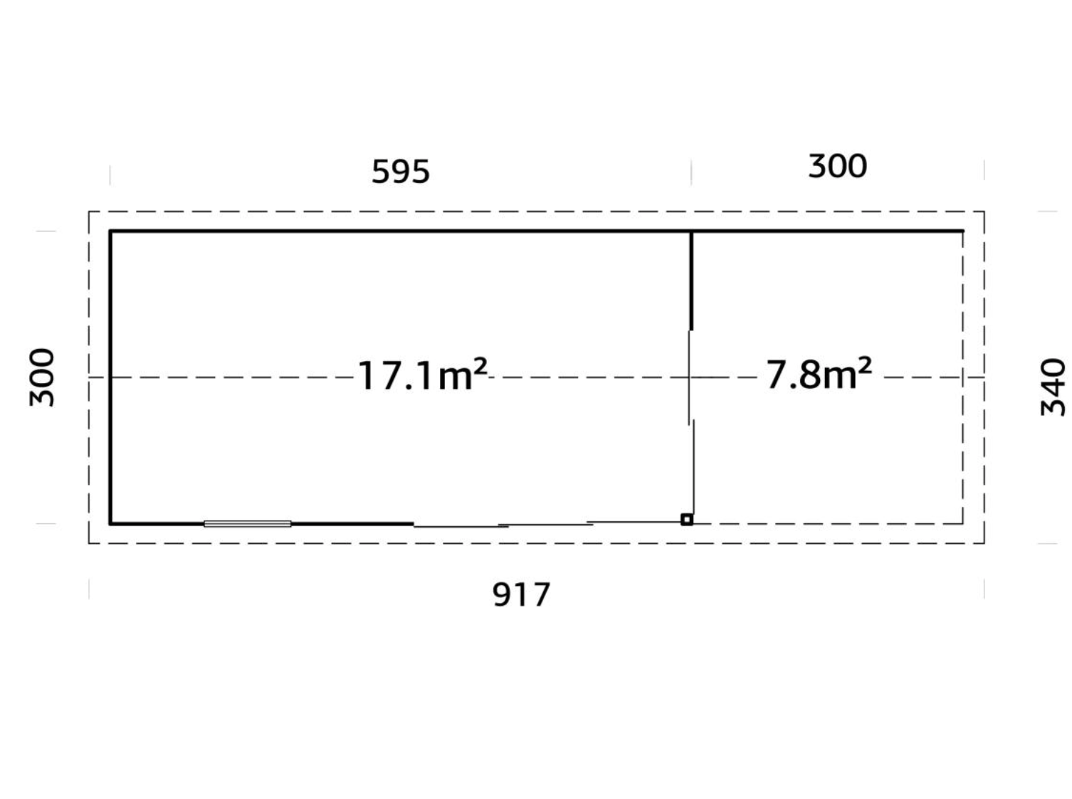 Palmako | Amanda M+ (28'7" x 9'10" | 268.0 sq.ft. | 1.7") Modern Garden Room with Canopy and Sliding Doors