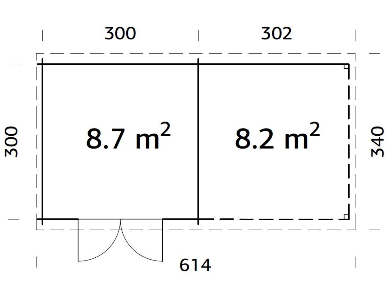 Palmako | Ella (20'0" x 10'6" | 180.8 sq.ft. | 1.1") Roof Summer House