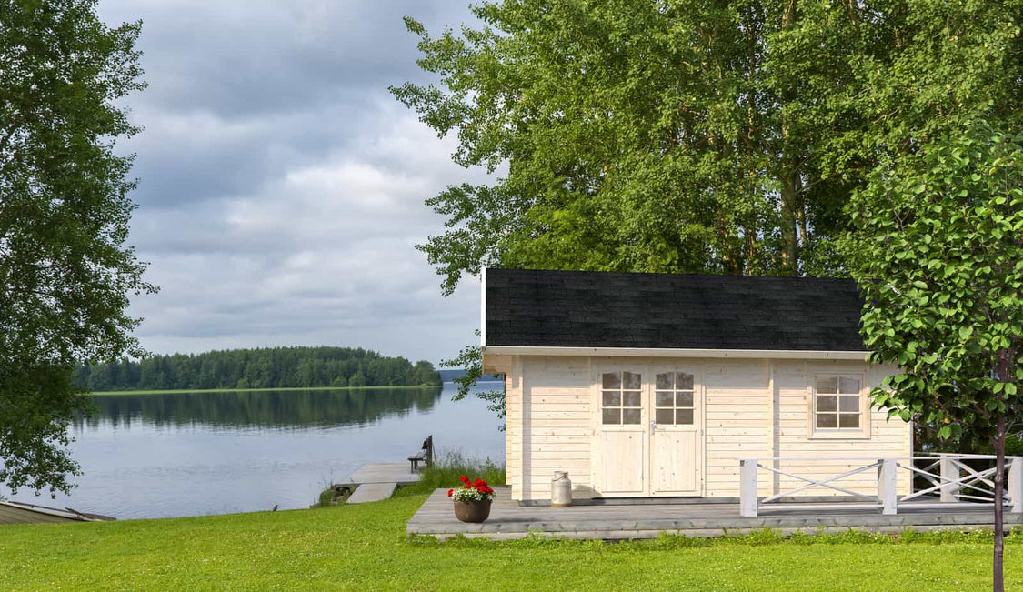 Palmako | Sandra M (19'1" x 13'5" | 321.8 sq.ft. | 1.7") 3-Room Traditional Holiday Log Cabin