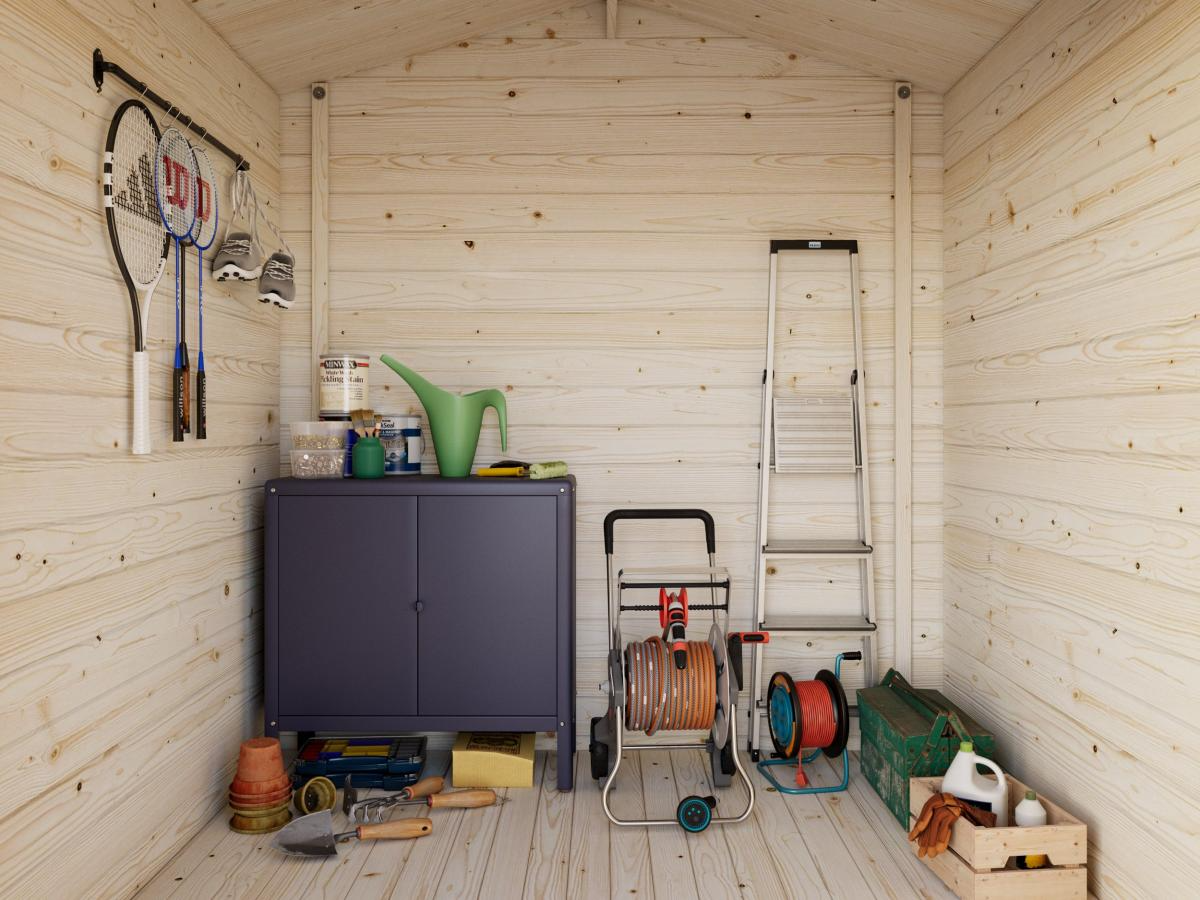 Palmako | Vivian S (7'3" x 7'3" | 40.9 sq.ft. | 1.1") Compact Garden Log Cabin