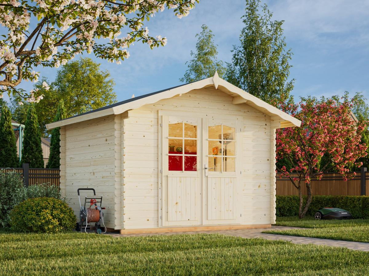 Palmako | Vivian M (10'6" x 8'6" | 74.3 sq.ft. | 1.1") Compact Garden Log Cabin