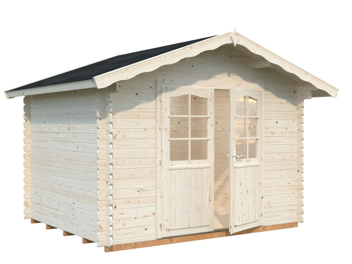 Palmako | Vivian M (10'6" x 8'6" | 74.3 sq.ft. | 1.1") Compact Garden Log Cabin
