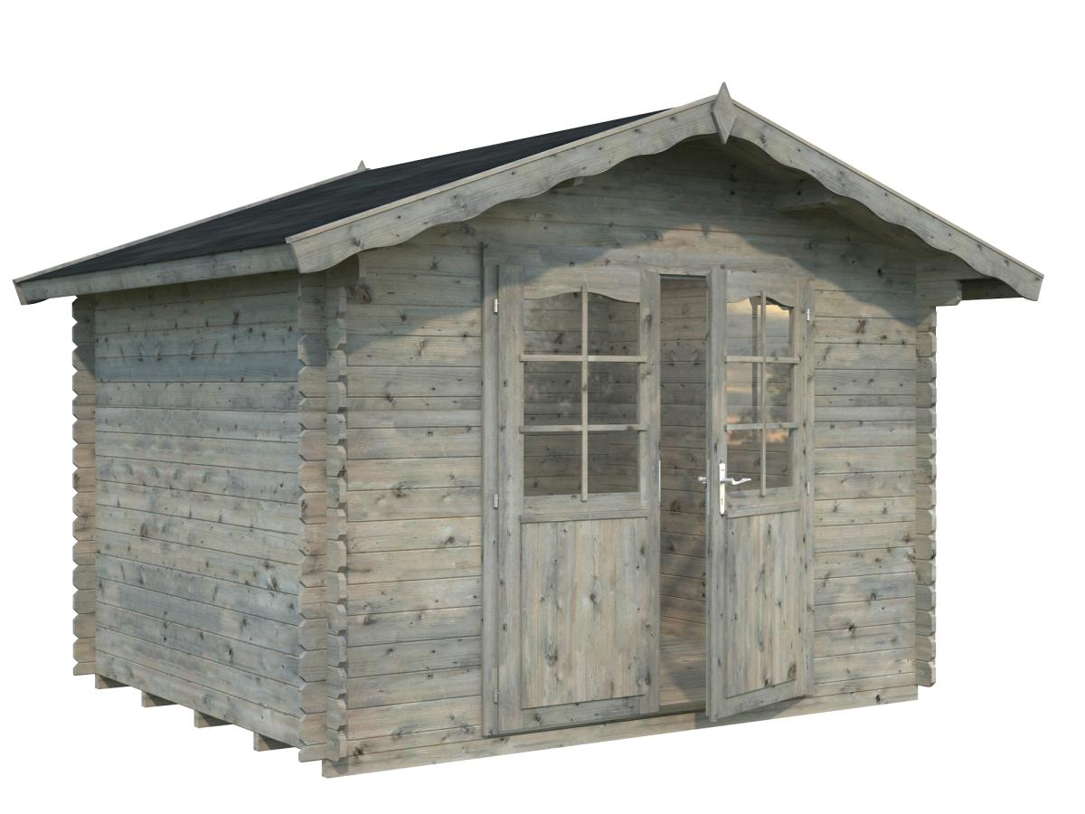 Palmako | Vivian M (10'6" x 8'6" | 74.3 sq.ft. | 1.1") Compact Garden Log Cabin