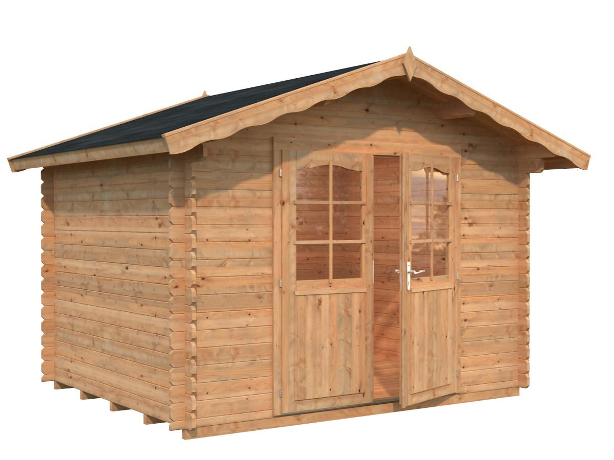 Palmako | Vivian M (10'6" x 8'6" | 74.3 sq.ft. | 1.1") Compact Garden Log Cabin