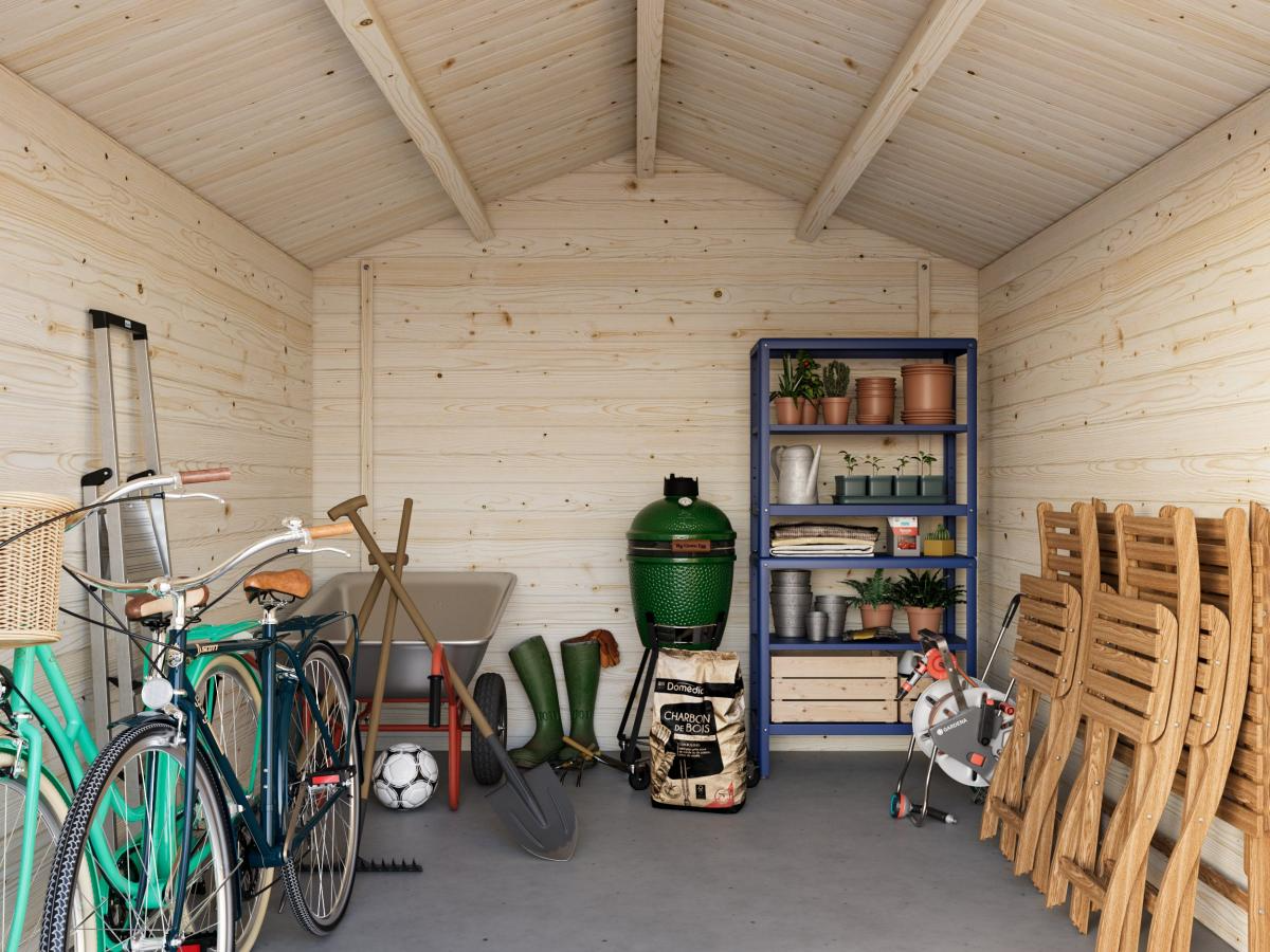 Palmako | Lotta M (9'8" x 13'1" | 107.6 sq.ft. | 1.3") Traditional Garden Log Cabin