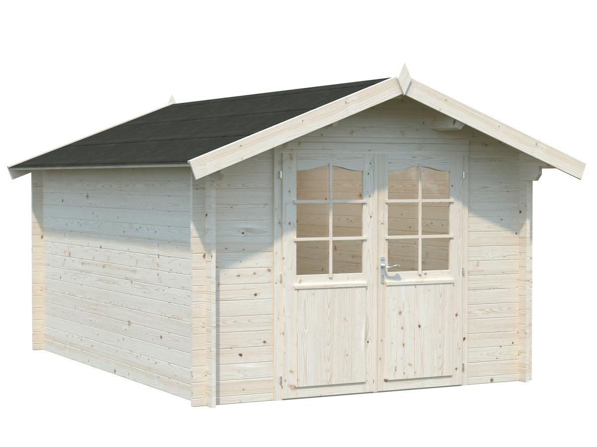 Palmako | Lotta M (9'8" x 13'1" | 107.6 sq.ft. | 1.3") Traditional Garden Log Cabin
