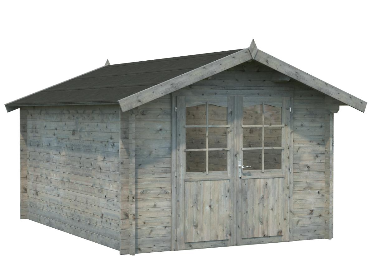 Palmako | Lotta M (9'8" x 13'1" | 107.6 sq.ft. | 1.3") Traditional Garden Log Cabin