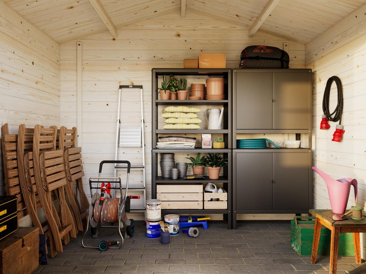 Palmako | Klara S (9'10" x 6'7" | 50.6 sq.ft. | 1.1") Beach Hut Style Tiny Log Cabin or Garden Shed