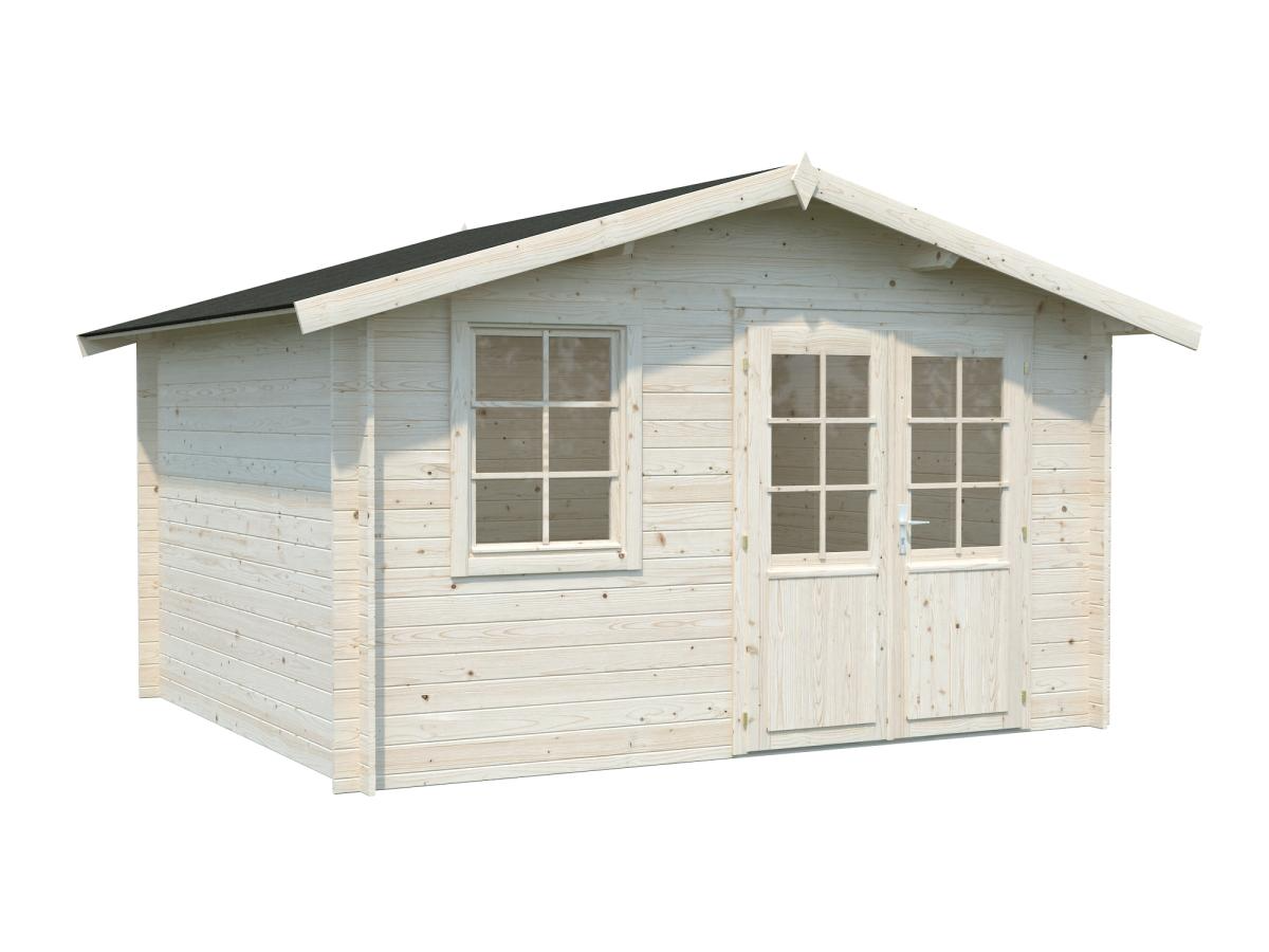 Palmako | Klara M (12'6" x 10'6" | 111.9 sq.ft. | 1.1") Compact Garden Log Cabin