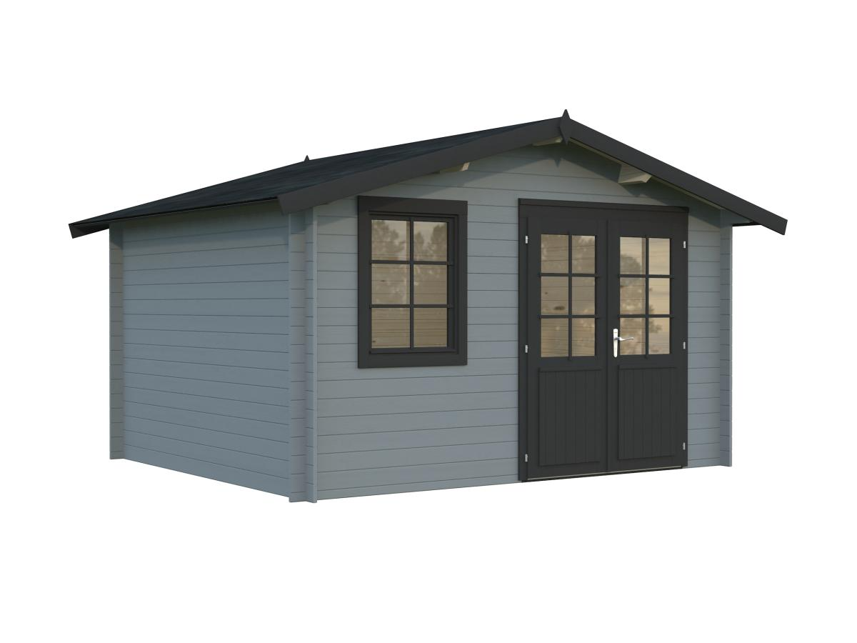 Palmako | Klara M (12'6" x 10'6" | 111.9 sq.ft. | 1.1") Compact Garden Log Cabin