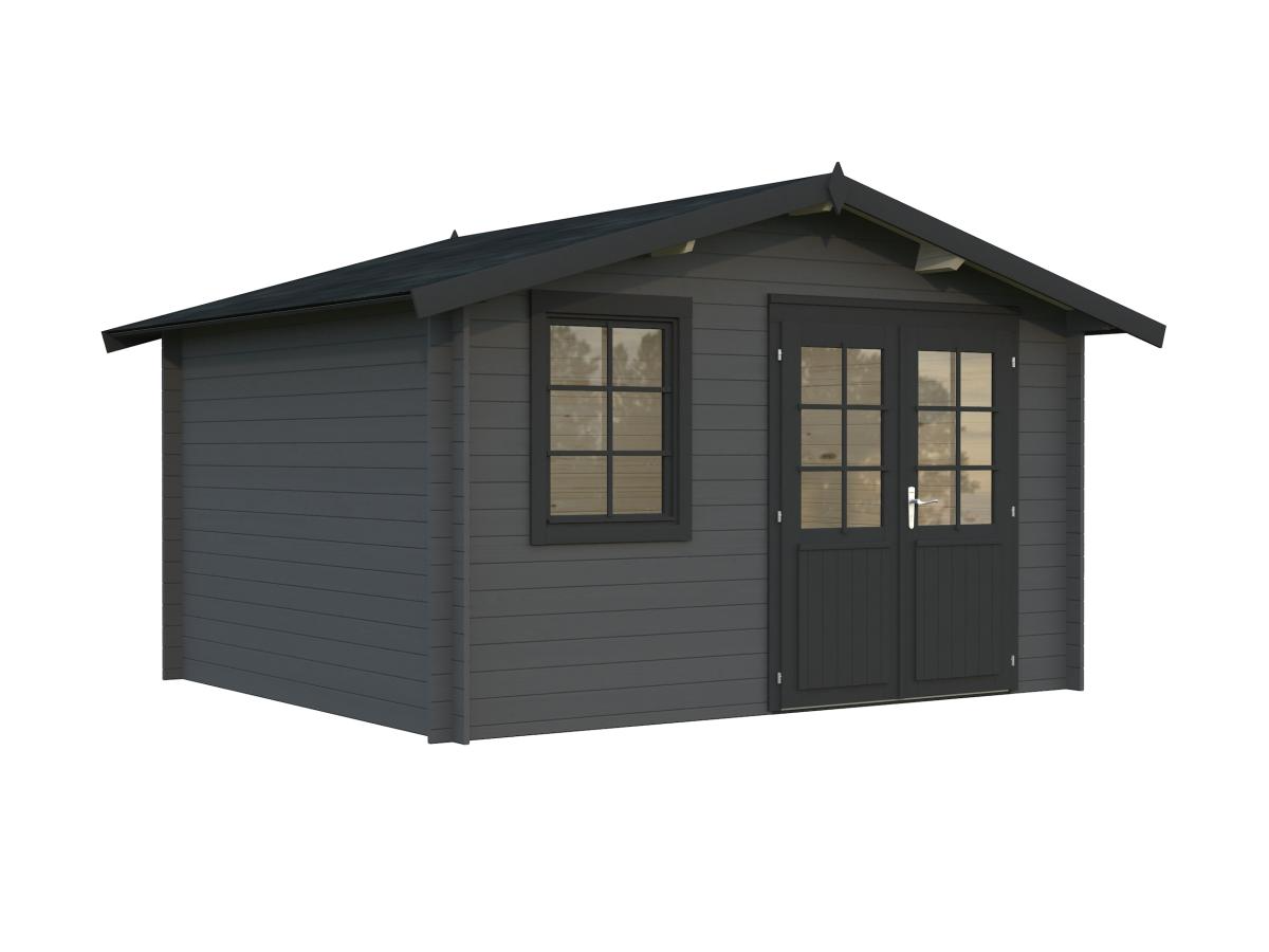 Palmako | Klara M (12'6" x 10'6" | 111.9 sq.ft. | 1.1") Compact Garden Log Cabin