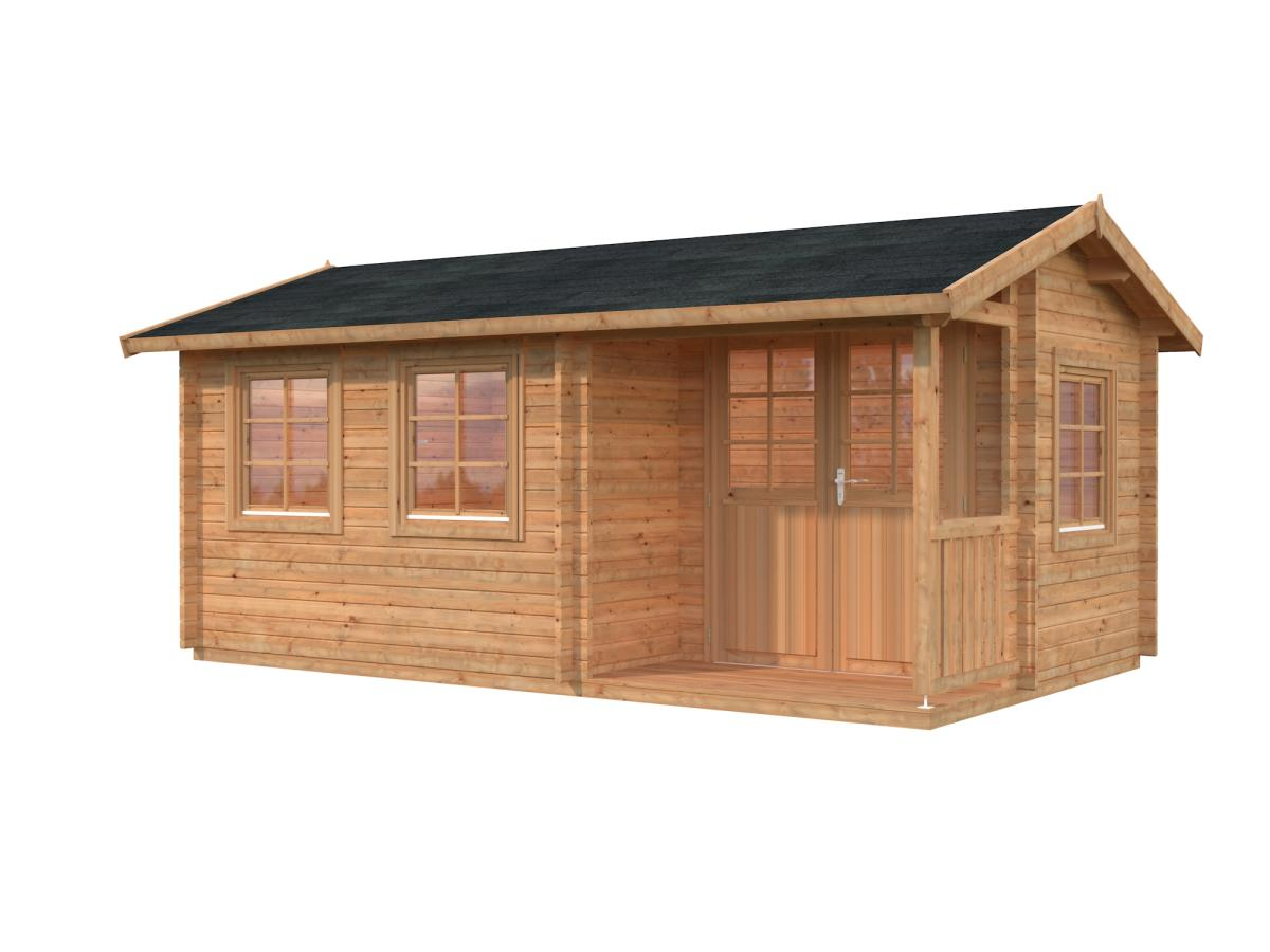 Palmako | Susanna S (17'5" x 10'6" | 133.5 sq.ft. | 1.7") Traditional Homestead Log Cabin