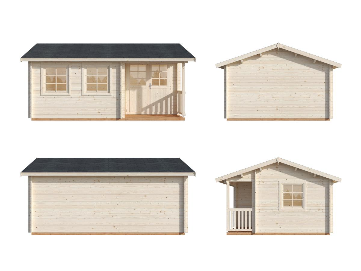 Palmako | Susanna M (17'5" x 13'1" | 176.5 sq.ft. | 1.7") Traditional Homestead Log Cabin