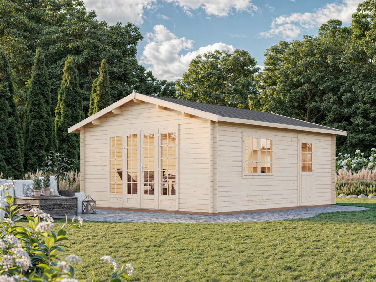 Palmako | Irene L (15'5" x 18'8" | 257.4 sq.ft. | 1.7") Garden Log Cabin