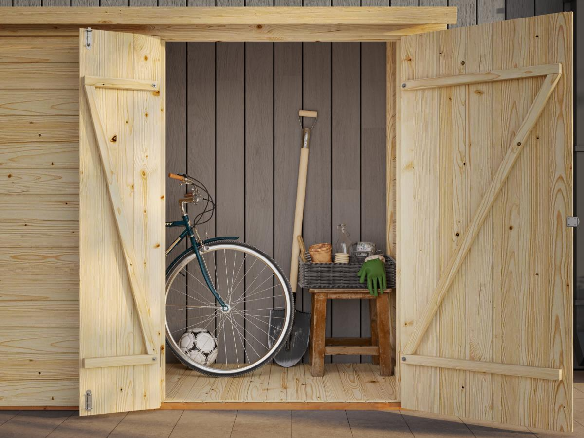 Palmako | Leif XS (7'8" x 3'1" | 23.7 sq.ft.) Add-on Garden Side Shed