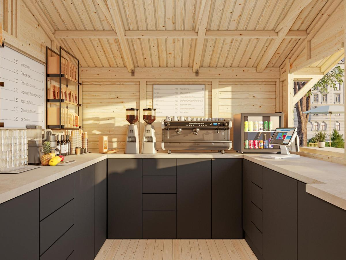 Palmako | Stella M (10'7" x 8'6" | 88.3 sq.ft.) Garden Drinks Bar