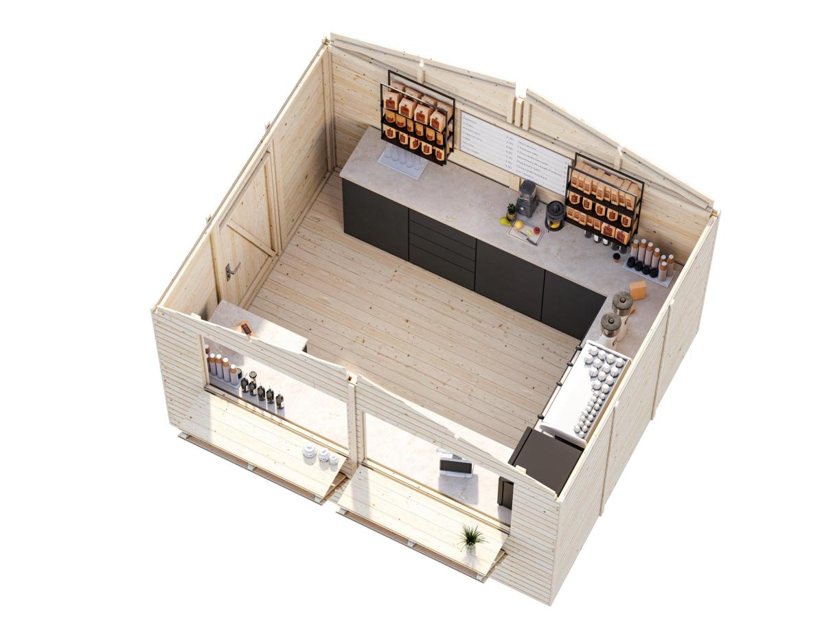 Palmako | Stella M (10'7" x 8'6" | 88.3 sq.ft.) Garden Drinks Bar