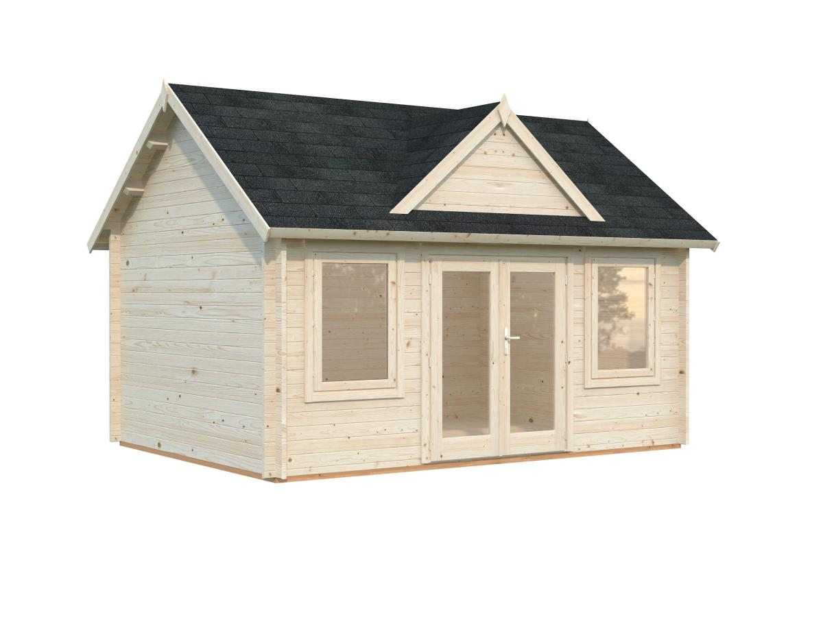 Palmako | Claudia L (15'5" x 11'6" | 152.8 sq.ft. | 1.7") Clockhouse Style Log Cabin