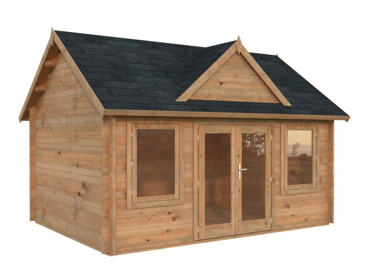 Palmako | Claudia L (15'5" x 11'6" | 152.8 sq.ft. | 1.7") Clockhouse Style Log Cabin