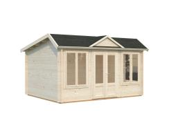 Palmako | Claudia Pent M (13'9" x 10'6" | 123.8 sq.ft. | 1.3") Under 2.5m Clockhouse Style Log Cabin