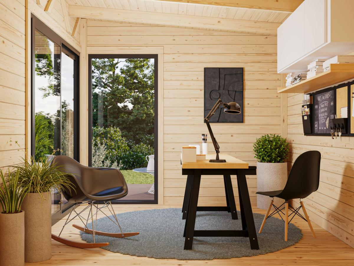 Palmako | Andrea XS (9'10" x 8'10" | 80.7 sq.ft. | 1.7") Small Double Glazed Modern Garden Room