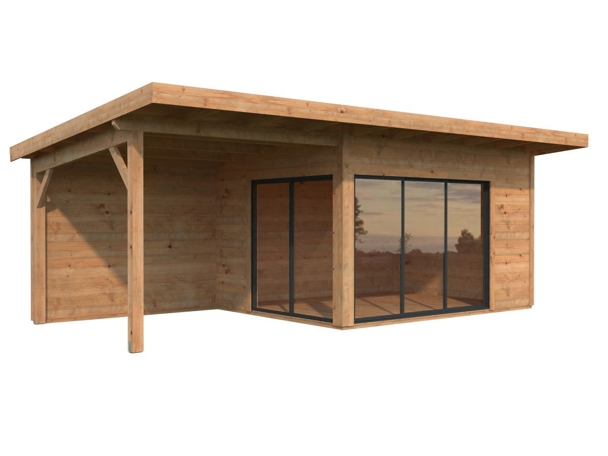 Palmako | Andrea L (22'9" x 9'10" | 204.5 sq.ft. | 1.7") Garden Room with Sliding Doors