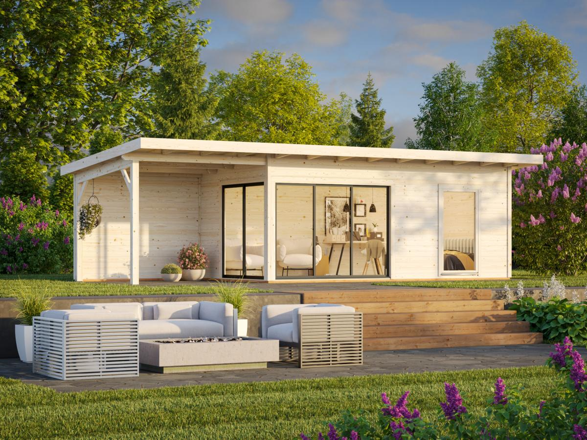 Palmako | Andrea XL (29'6" x 9'10" | 269.1 sq.ft. | 1.7") Garden Room with Sliding Doors