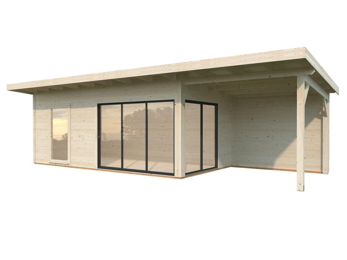 Palmako | Andrea XL (29'6" x 9'10" | 269.1 sq.ft. | 1.7") Garden Room with Sliding Doors
