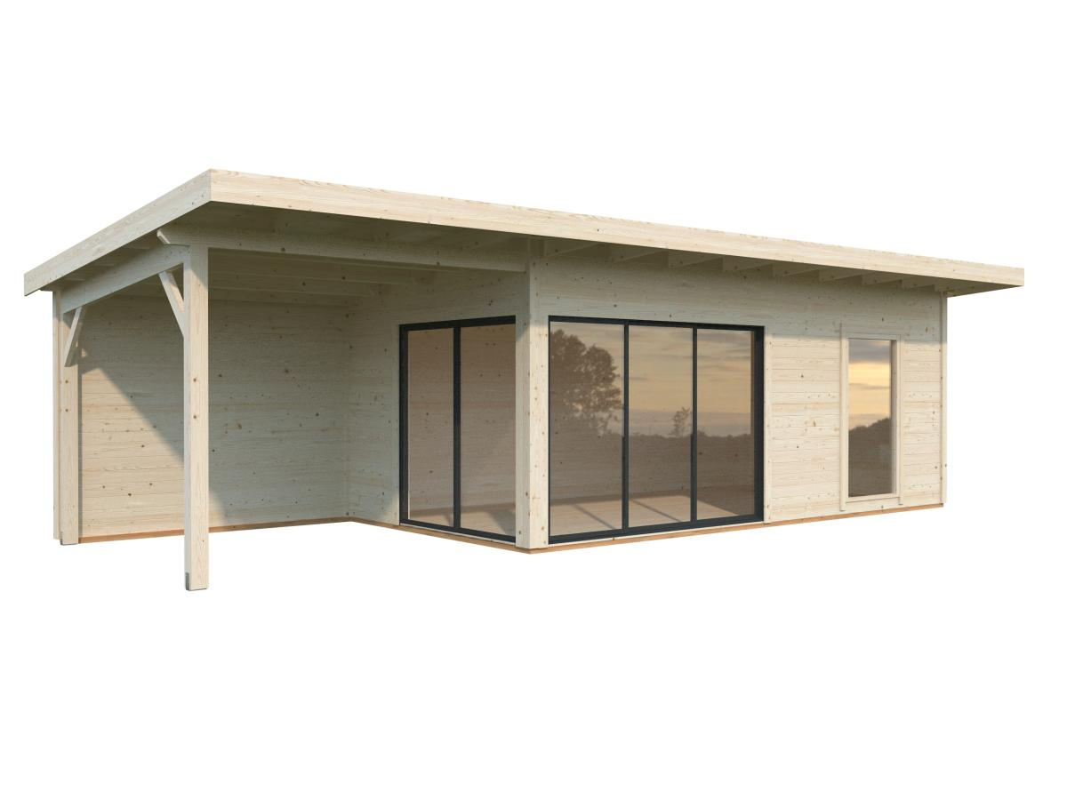 Palmako | Andrea XL (29'6" x 9'10" | 269.1 sq.ft. | 1.7") Garden Room with Sliding Doors