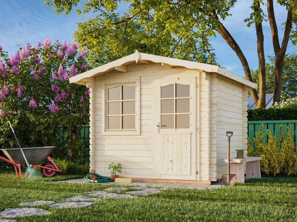 Palmako | Emma S (8'6" x 7'3" | 49.5 sq.ft. | 1.1") Compact Alpine Style Garden Shed