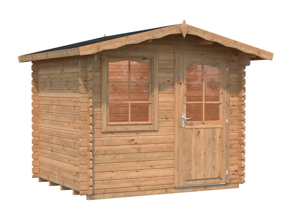 Palmako | Emma S (8'6" x 7'3" | 49.5 sq.ft. | 1.1") Compact Alpine Style Garden Shed