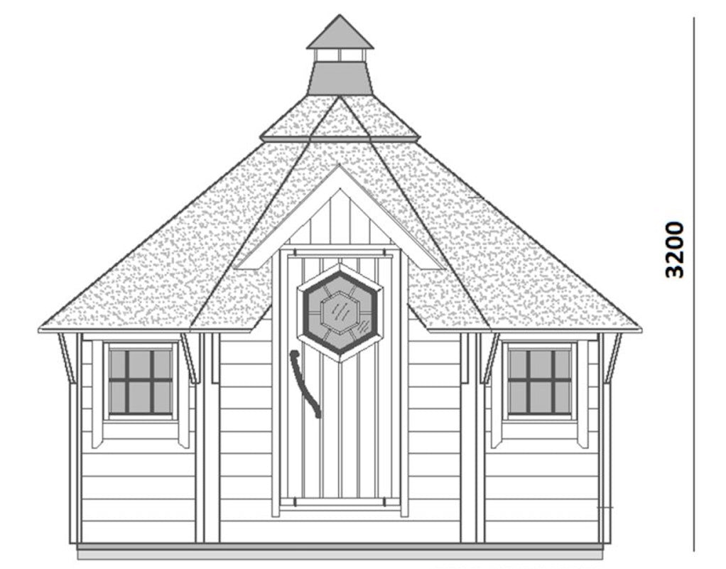 Arctic Finland House | 6.5m² (70 sq.ft.) Grill House “Grill Kota” For 10 Persons