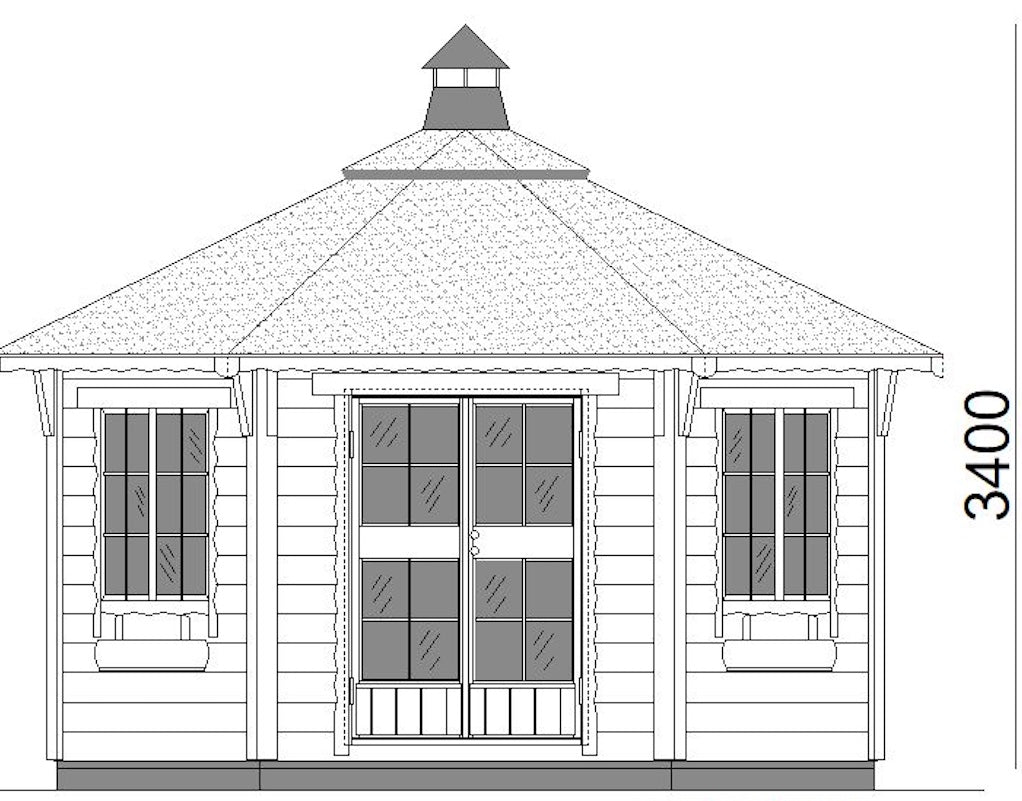 Arctic Finland House | 9m² (97 sq.ft.) Victoria Garden House For 15 Persons