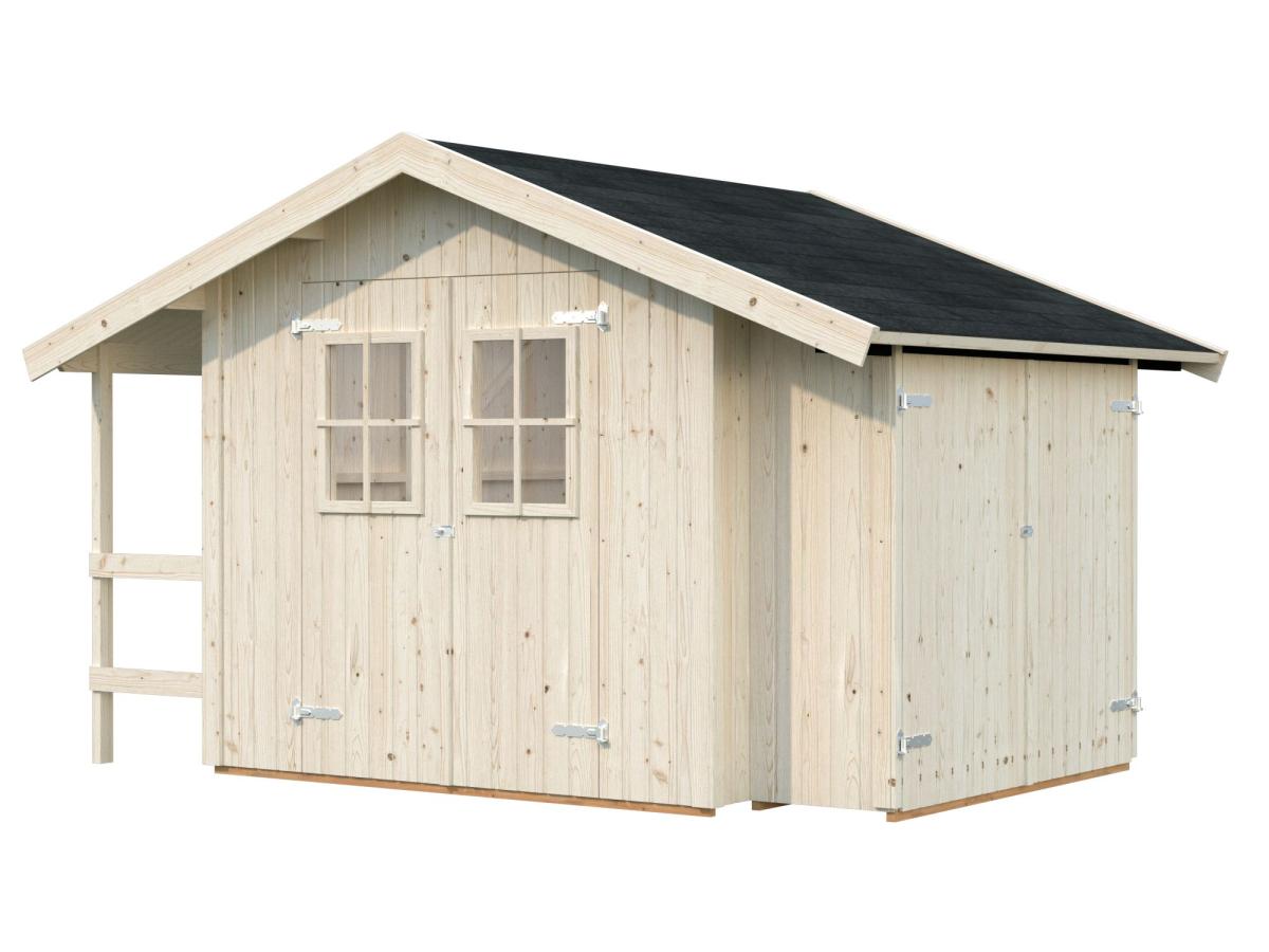 Palmako | Marcus (7'8" x 7'10" | 70 sq.ft.) Garden Shed With Log Store
