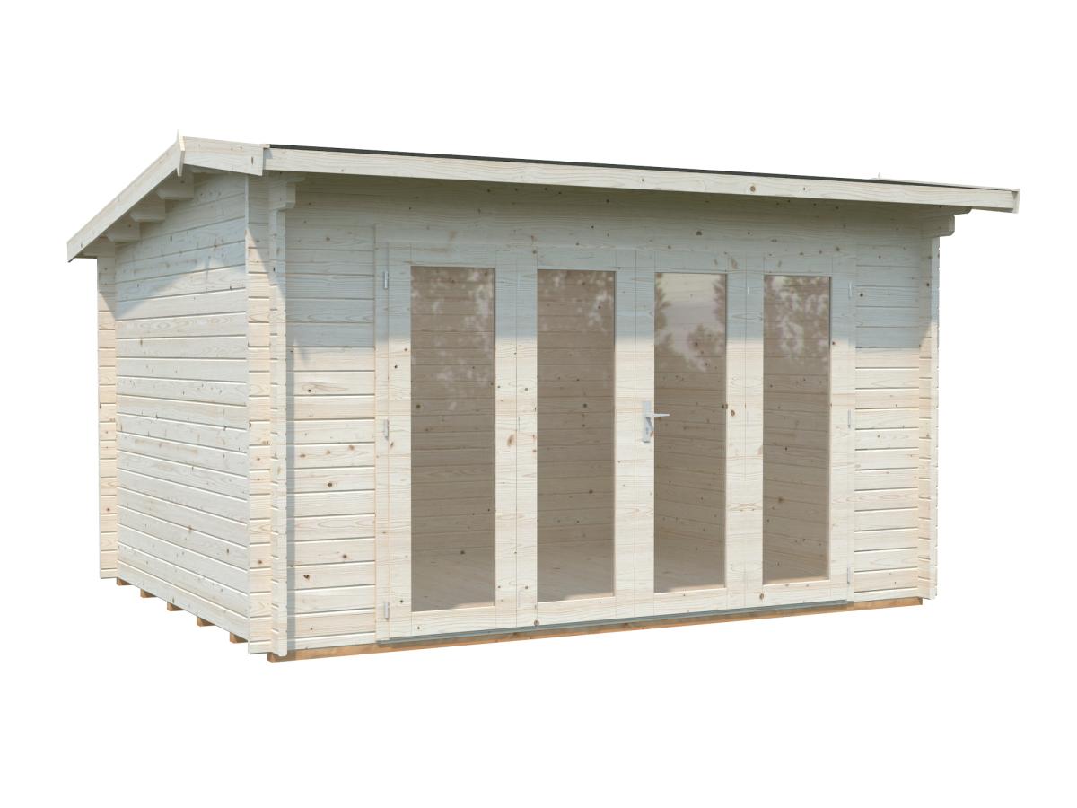 Palmako | Ines M (13'5" x 10'6" | 119.5 sq.ft. | 1.7") Timber Sunroom with Double Glazed Bi-Fold Doors