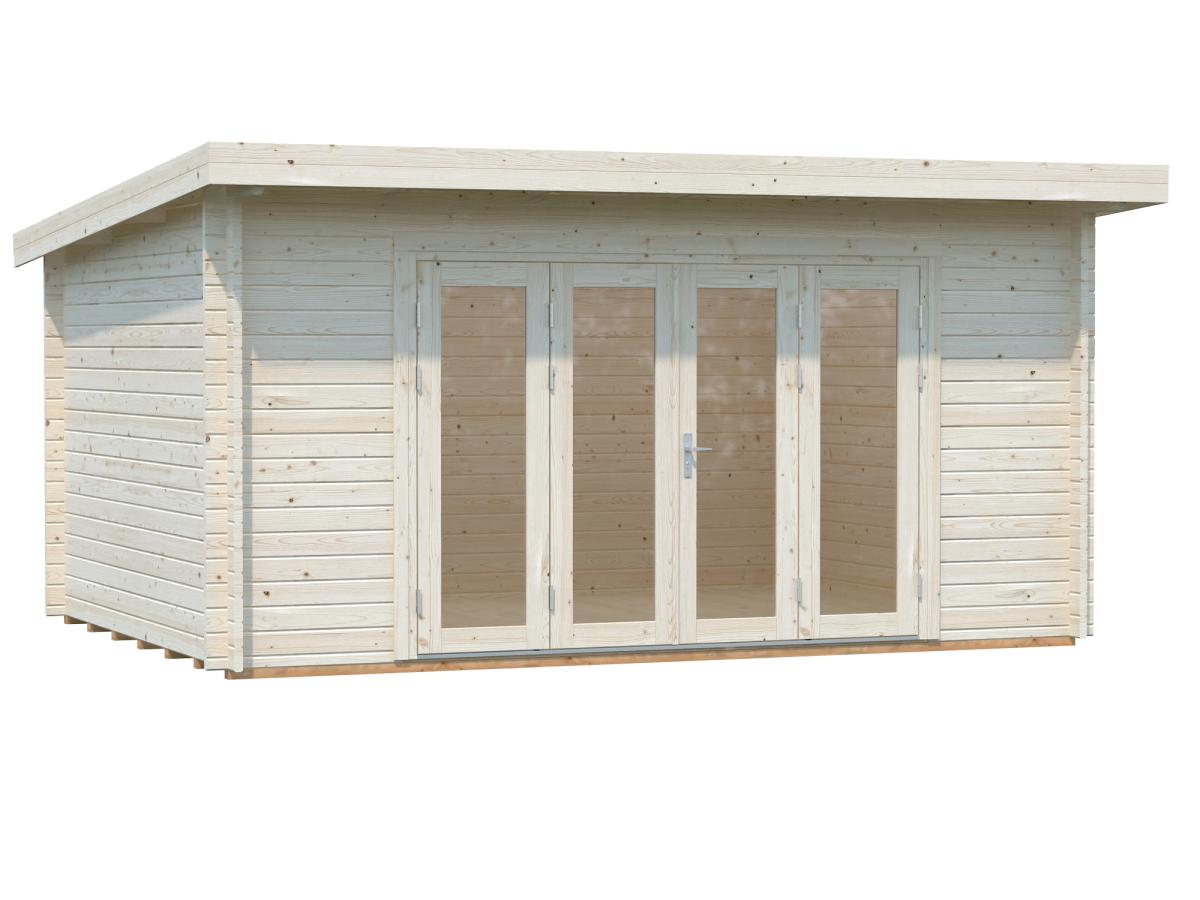 Palmako | Lea M (15'5" x 11'6" | 152.8 sq.ft. | 1.7") Spacious Pent Garden Room with Bi-Fold Doors