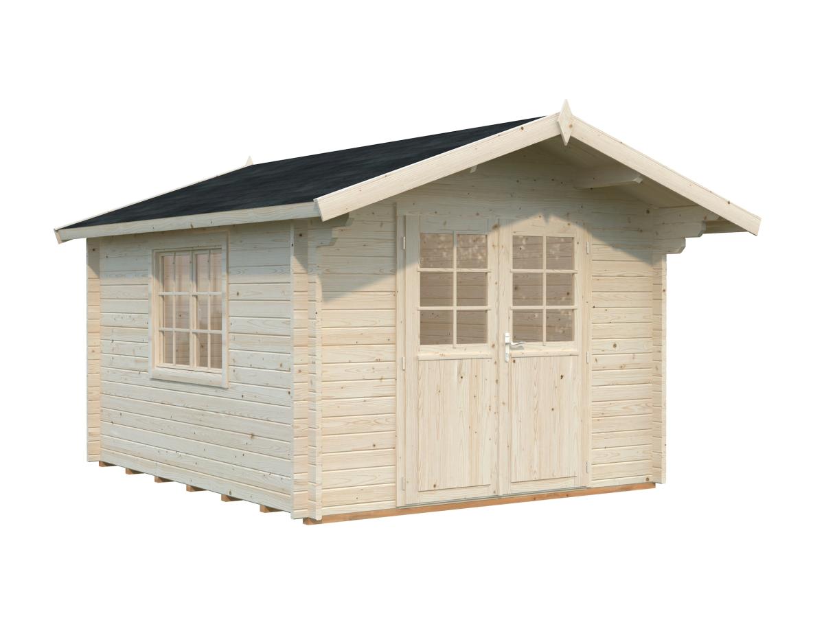 Palmako | Sally S (10'6" x 12'6" | 110 sq.ft. | 1.7") Compact Nordic Style Traditional Log Cabin