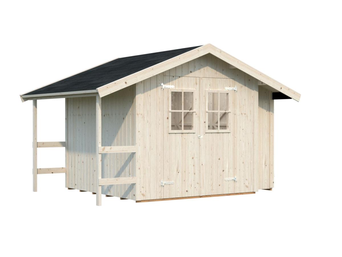 Palmako | Marcus (7'8" x 7'10" | 70 sq.ft.) Garden Shed With Log Store