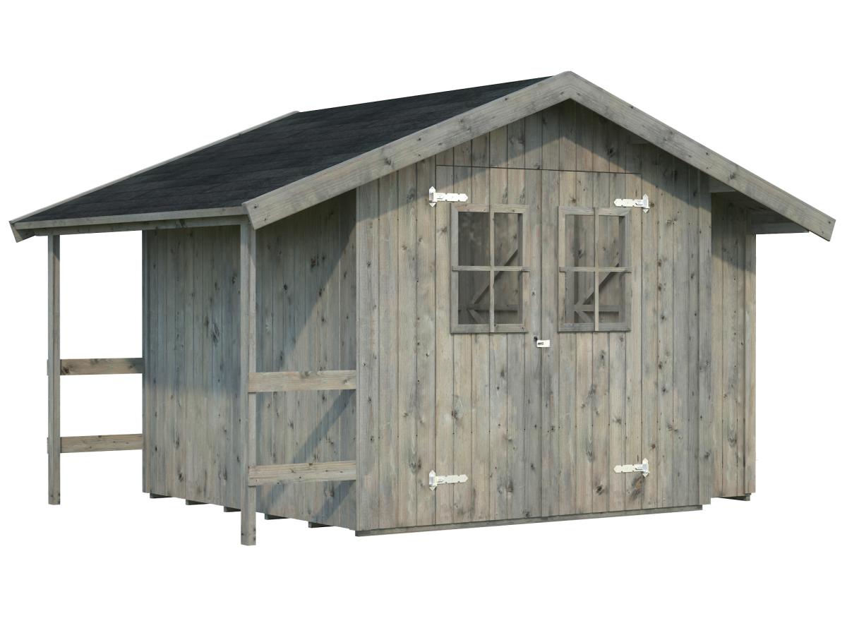 Palmako | Marcus (7'8" x 7'10" | 70 sq.ft.) Garden Shed With Log Store
