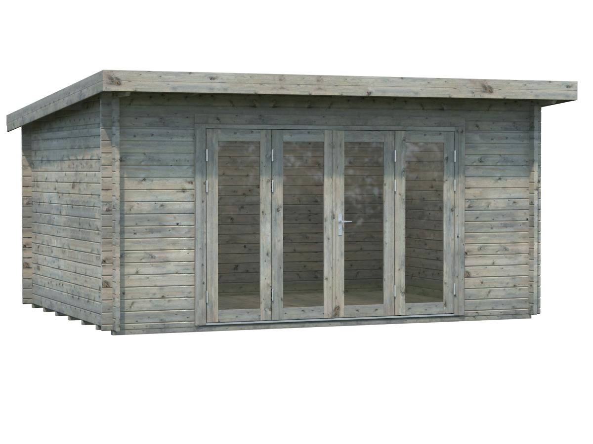 Palmako | Lea M (15'5" x 11'6" | 152.8 sq.ft. | 1.7") Spacious Pent Garden Room with Bi-Fold Doors