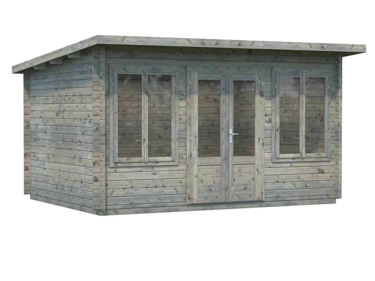 Palmako | Lisa S (13'9" x 10'6" | 123.8 sq.ft. | 1.3") Pent Timber Garden Room