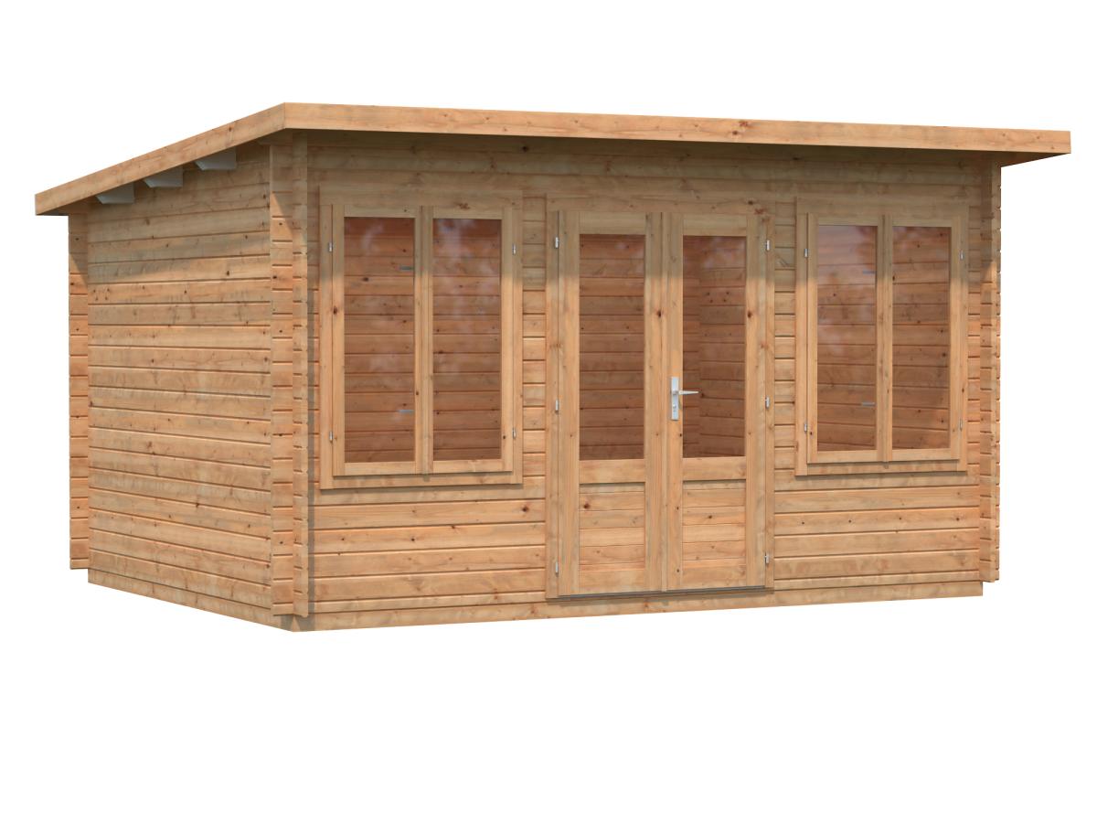 Palmako | Lisa S (13'9" x 10'6" | 123.8 sq.ft. | 1.3") Pent Timber Garden Room