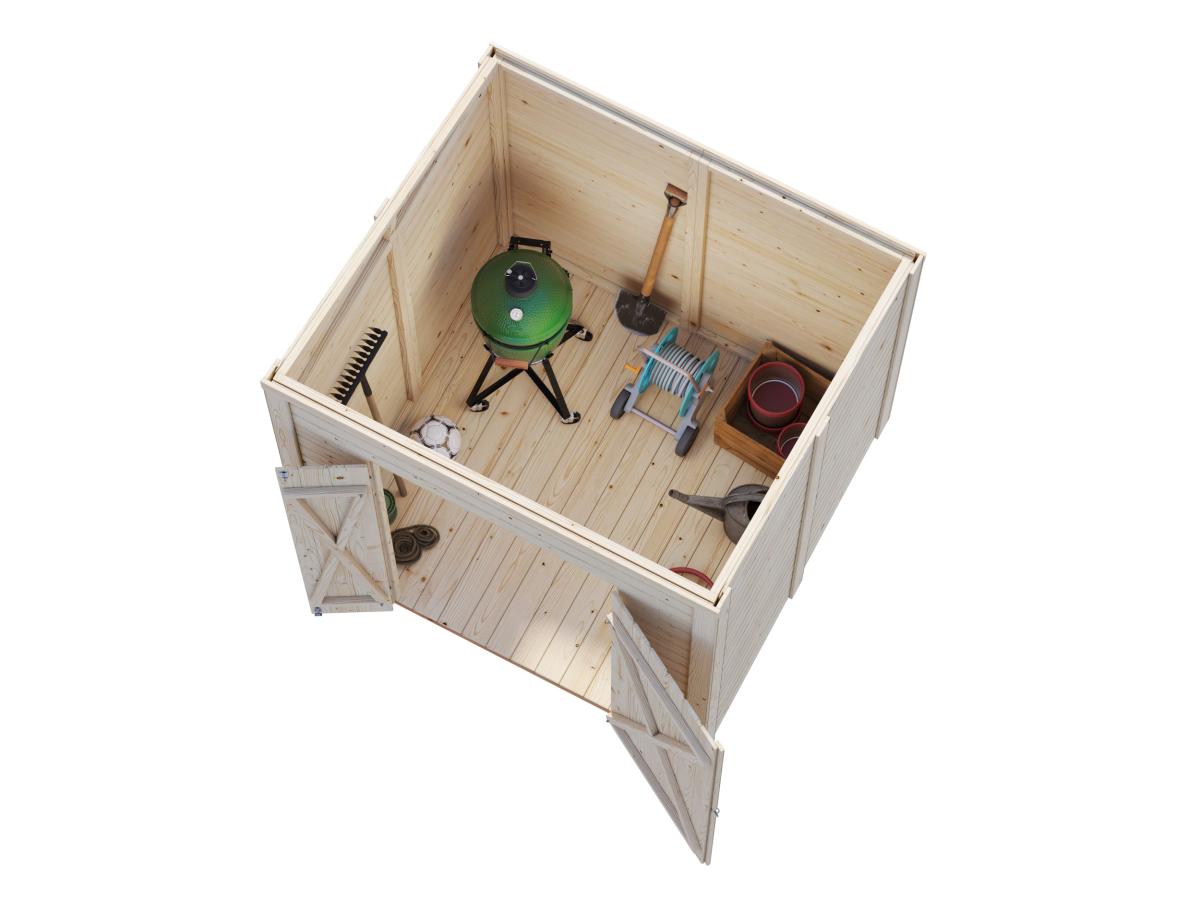 Palmako | Leif S (6'0" x 5'7" | 32.3 sq.ft.) Compact Garden Shed