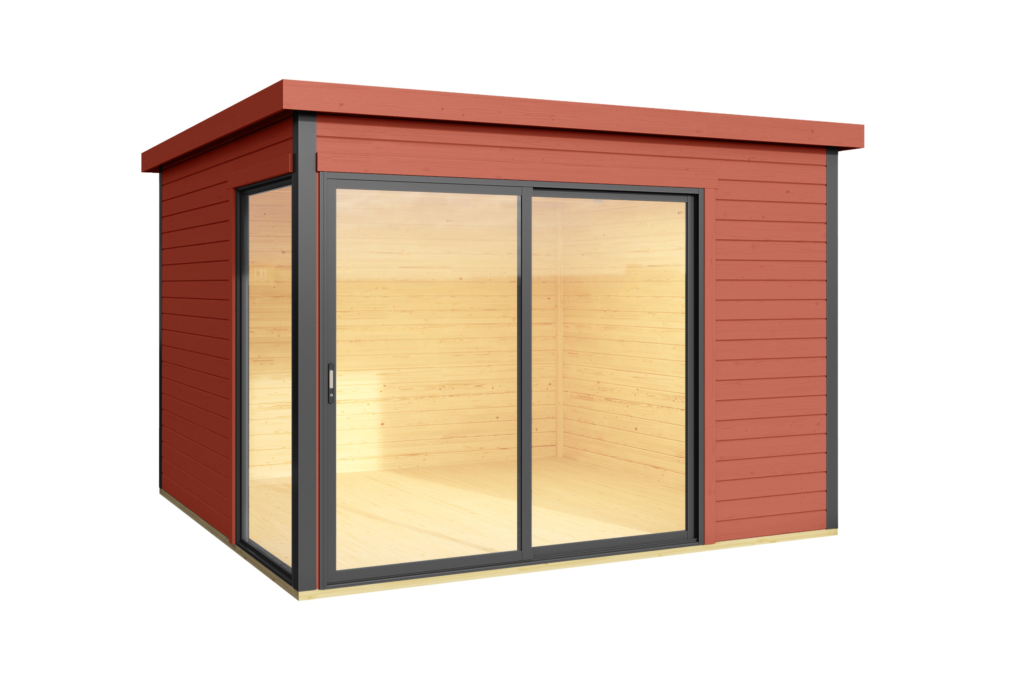 Lasita Maja | Domeo 1 (9'10" x 9'10" | 91 sq.ft.) Modern Cabin With Glass Panels