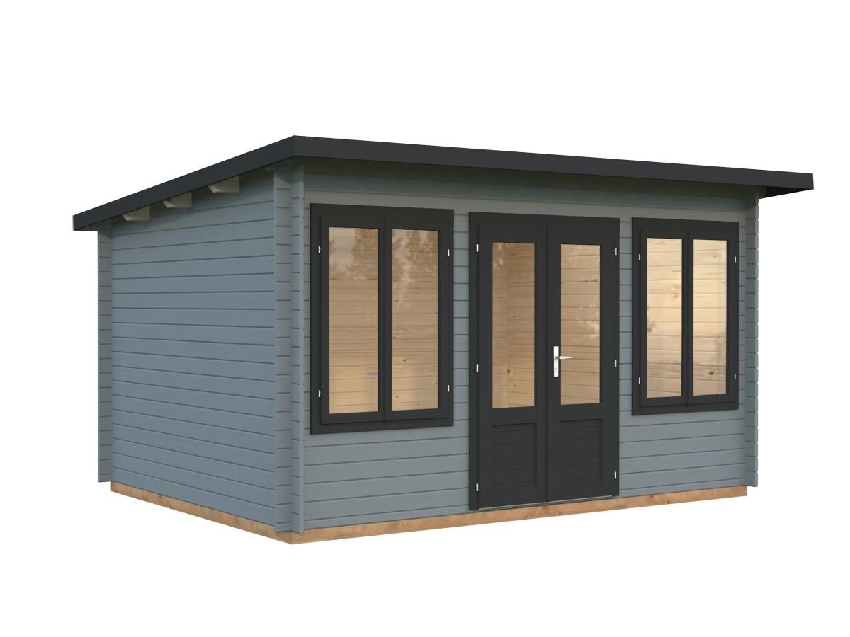Palmako | Lisa S (13'9" x 10'6" | 123.8 sq.ft. | 1.3") Pent Timber Garden Room
